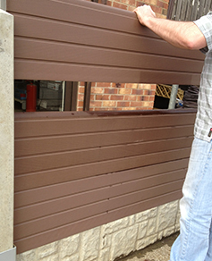 Use ECO Fencing gravel boards with existing concrete posts.